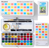 MEEDEN 50-Color Travel Watercolor Paint Kits