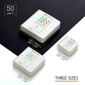 MEEDEN Mini Sketchbook Set – 190gsm Portable Drawing Paper, 3 Sizes, 150 Pages