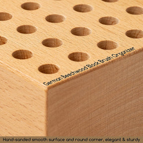 MEEDEN 2Pcs Beechwood 36-Hole Paint Brush Holder