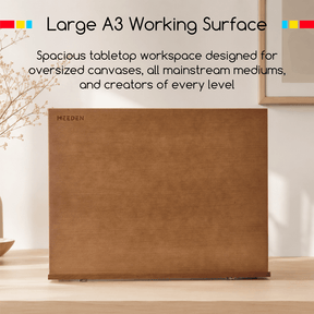 MEEDEN Portable & Adjustable Wood Sketching Board-HJ-A3 - Walnut