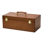 MEEDEN Large Multi-Function Solid Beech Storage Box - Walnut HBX-12