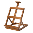 MEEDEN Heavy-Duty H-Frame Tabletop Easel HJ-11 Walnut