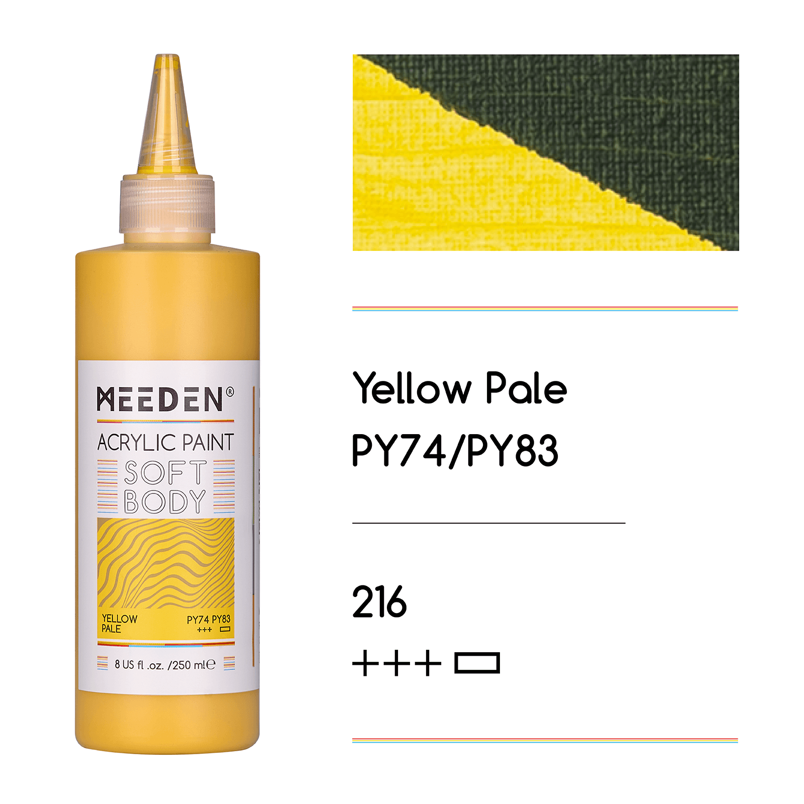 MEEDEN Soft Body Acrylic Paints Set, 37 Colors x 250ml/8.45oz