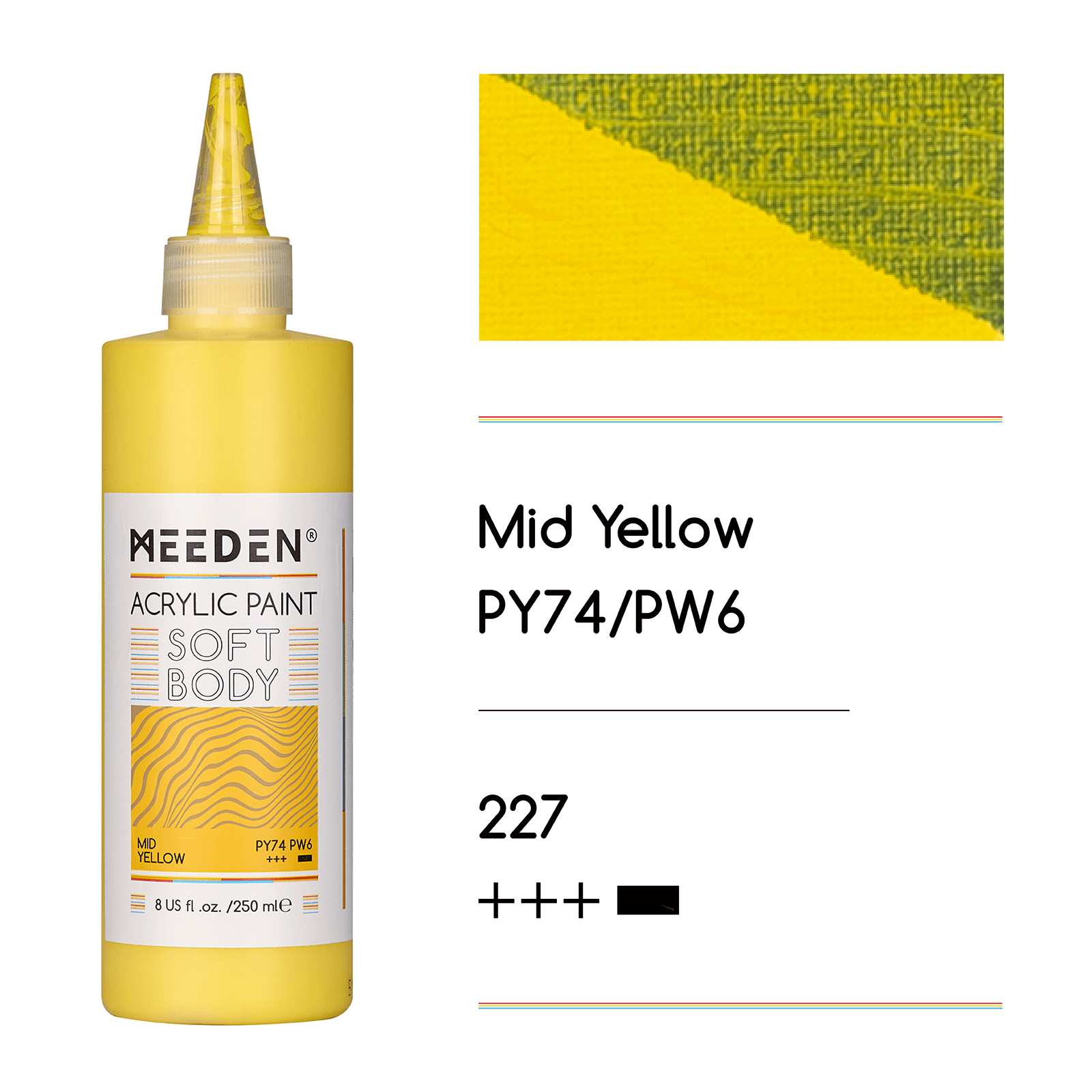 MEEDEN Soft Body Acrylic Paints Set, 37 Colors x 250ml/8.45oz