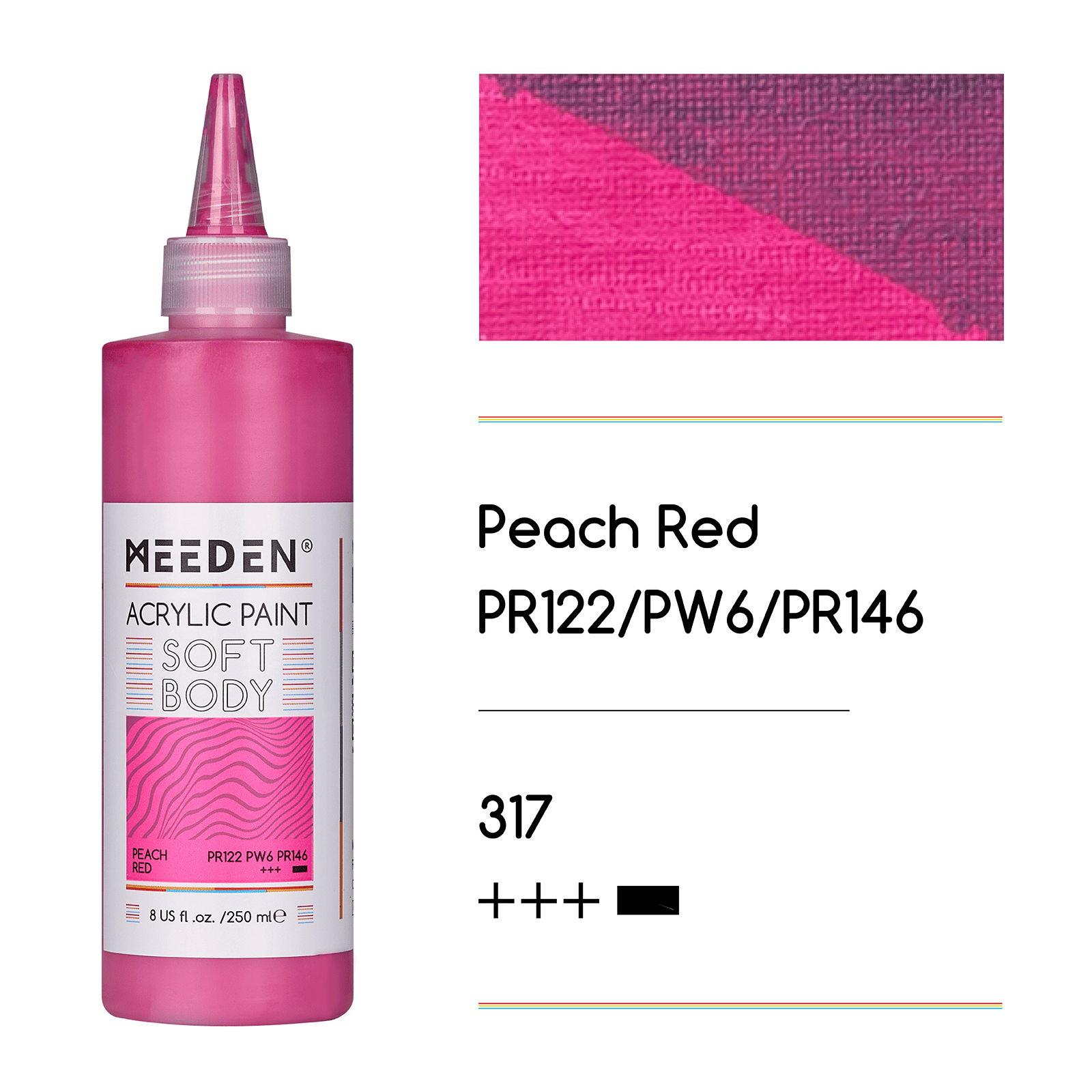 MEEDEN Soft Body Acrylic Paints Set, 37 Colors x 250ml/8.45oz