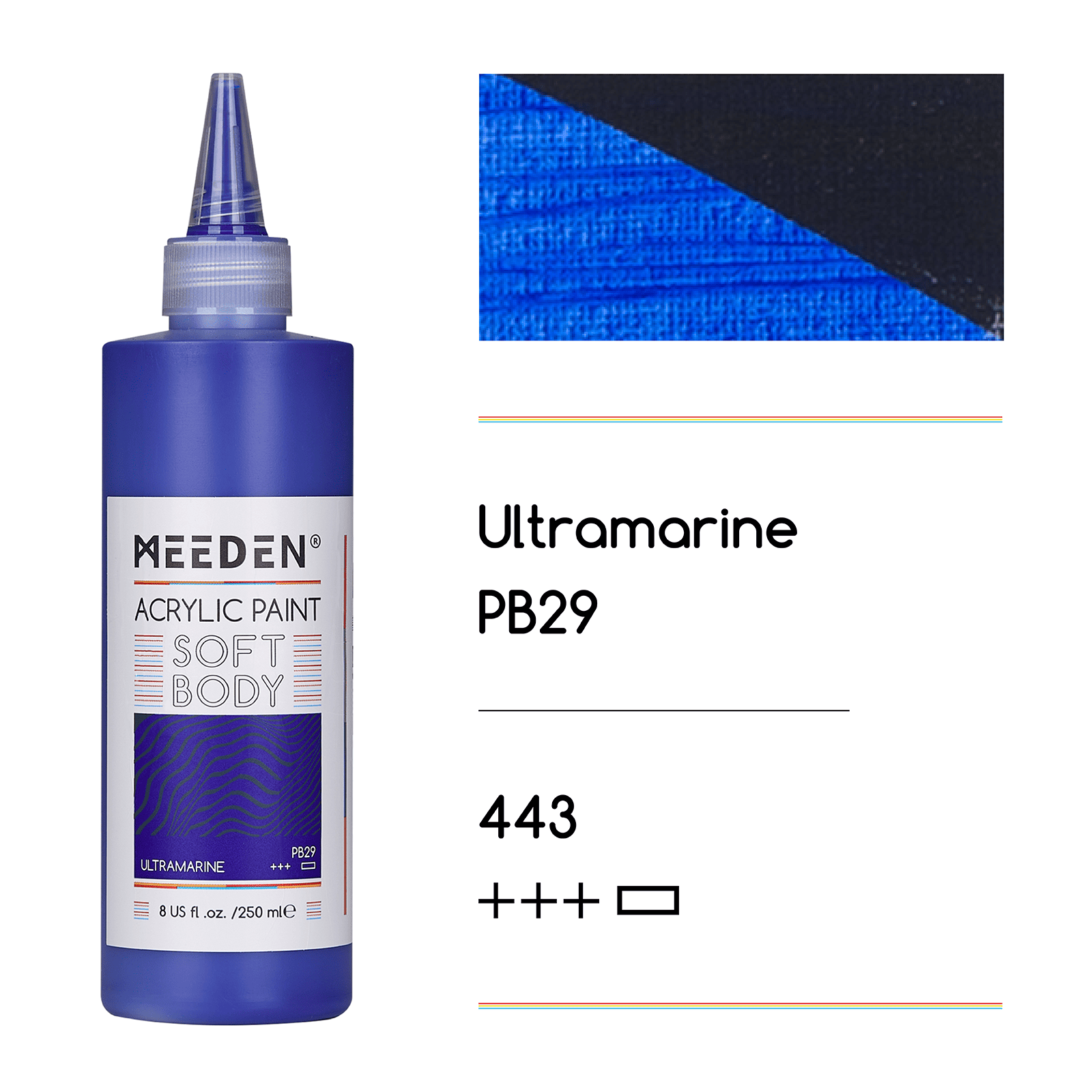 MEEDEN Soft Body Acrylic Paints Set, 37 Colors x 250ml/8.45oz
