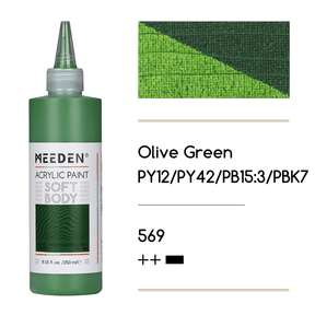 MEEDEN Soft Body Acrylic Paints Set, 37 Colors x 250ml/8.45oz