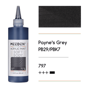 MEEDEN Soft Body Acrylic Paints Set, 37 Colors x 250ml/8.45oz
