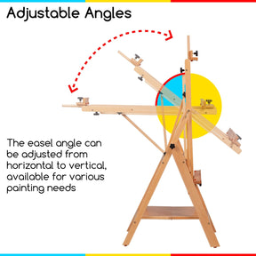MEEDEN Adjustable Nature Large H-Frame Art Easel Stand-W10B