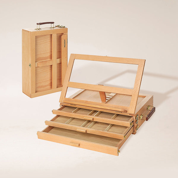 MEEDEN Large Adjustable Artist Tabletop Easel Sketchbox-XHH-03