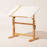MEEDEN Adjustable Wooden Drafting Table, White-XSZ-5
