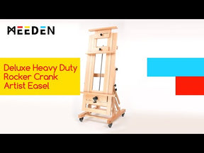 MEEDEN Deluxe Studio Large Rocker Crank Heavy Duty Artist Easel-DHJ-12