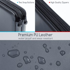 MEEDEN Leather Tri-Layer Brush/Pencil/Marker Organizer Case