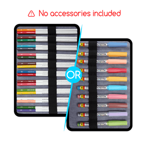 MEEDEN Leather Tri-Layer Brush/Pencil/Marker Organizer Case